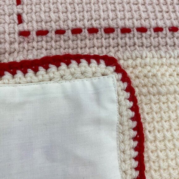 Nursery Crib Blanket Cross Stitch Animal Safari Circus Zoo 40x48 Baby Blanket - Picture 8 of 11